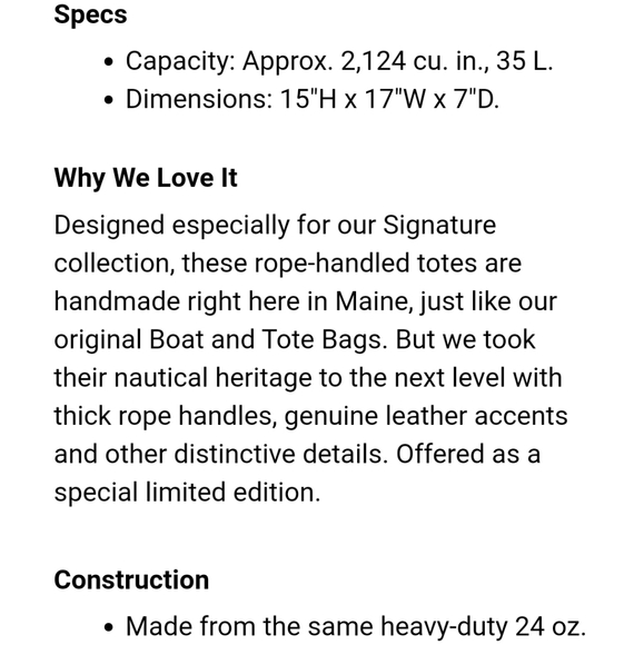 L.L. Bean tote - Picture 6 of 7